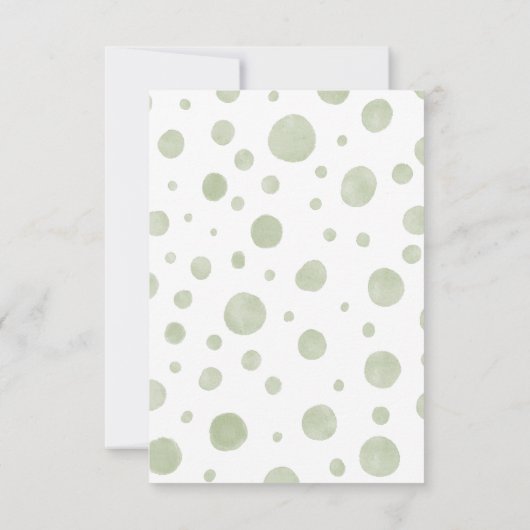 象男女兼用の赤ちゃんシャワーサンキューカード サンキューカード (裏面)