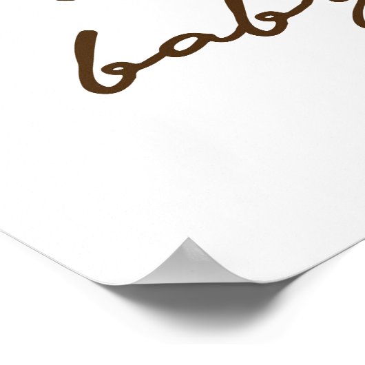 象男女兼用の赤ちゃんシャワー歓迎サイン ポスター (角)