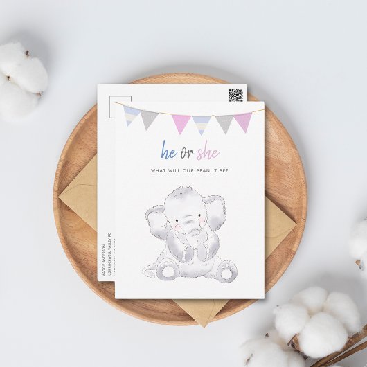 象男女兼用モダンパーティーはがき ポストカード