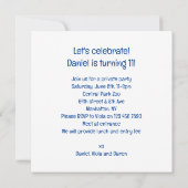 象祝の誕生日招待状 招待状 (裏面)