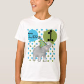 象私は1つの最初誕生日のTシャツおよびギフトです Tシャツ (正面)