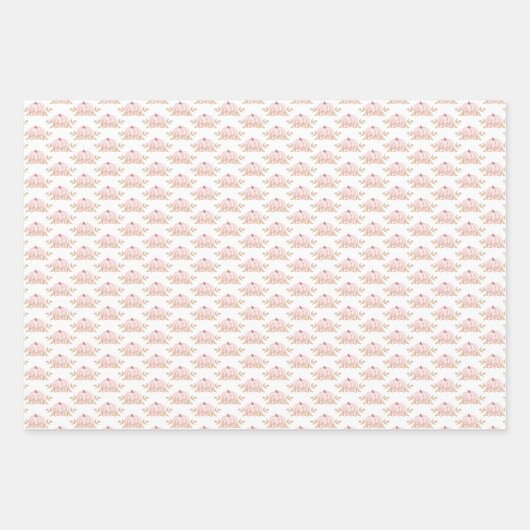 象秋1stバースデーガールパーソナライズされた名 ラッピングペーパーシート (正面2)