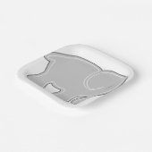 象紙プレート, 7"スクエア紙プレート ペーパープレート (傾斜あり)