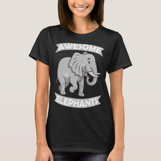 象素晴らし動物園サーカス象の保守的 Tシャツ (正面)