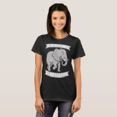 象素晴らし動物園サーカス象の保守的 Tシャツ (正面フル)