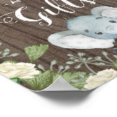 象素朴のカードの贈り物/植物園 ポスター (角)