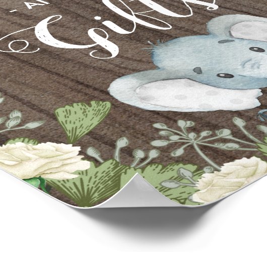 象素朴のカードの贈り物/植物園 ポスター (角)