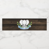 象素朴の男の子のシャワー ペットボトルラベル (シングルラベル)