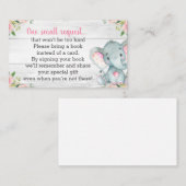 象素朴の赤ちゃんシャワーブックリクエストカード エンクロージャーカード (正面/裏面)