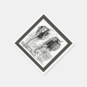 象結婚の スタンダードカクテルナプキン (角)