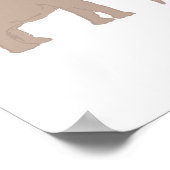 象絵画のサファリ絵画動物 ポスター (角)