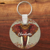 象華美素朴色スタイリッシュ キーホルダー (正面)