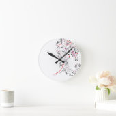 象華美 ラウンド壁時計 (ホーム)