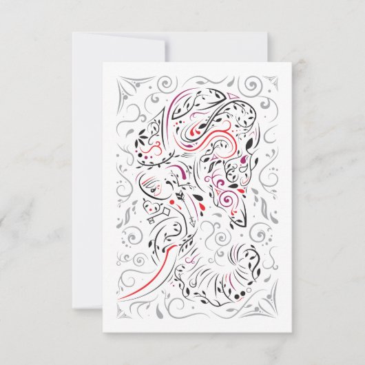 象華美 招待状 (正面)