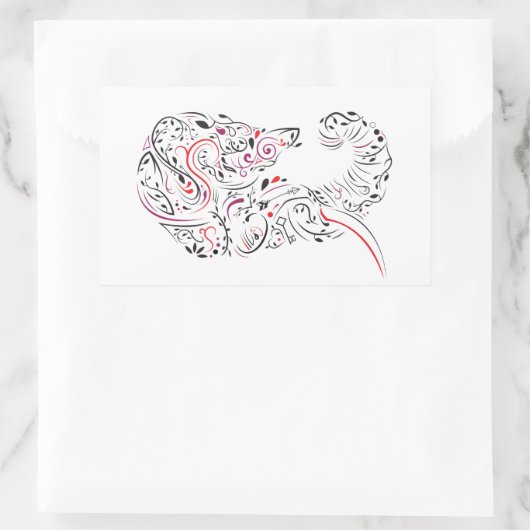 象華美 長方形シール (バッグ)