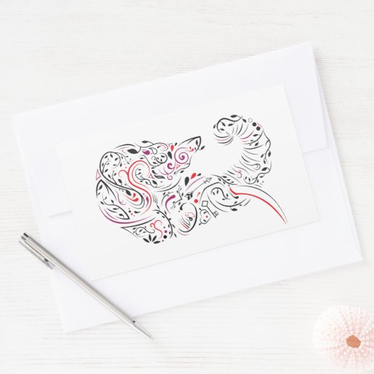 象華美 長方形シール (封筒)