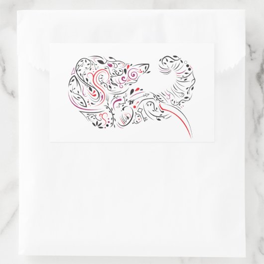 象華美 長方形シール (バッグ)