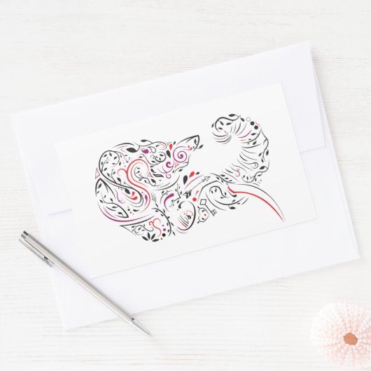 象華美 長方形シール (封筒)