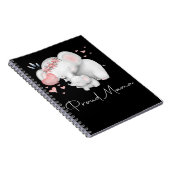 象誇りを持った母とベビー母の日 ノートブック (右側)