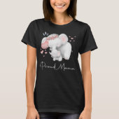 象誇りを持った母とベビー母の日 Tシャツ (正面)