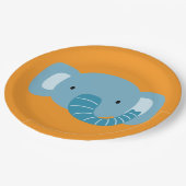 象誕生日キッズルームウォールアート紙プレート ペーパープレート (アングル)