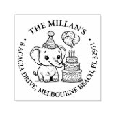 象誕生日テーマ セルフインキングスタンプ (デザイン)