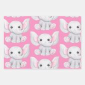 象誕生日包装紙シート ラッピングペーパーシート (正面2)