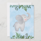 象誕生日招待状 招待状 (裏面)