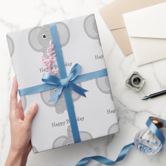 象誕生日 ラッピングペーパー (ギフト)