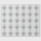 象誕生日 ラッピングペーパー (フラット)