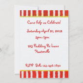 象誕生日 招待状 (裏面)