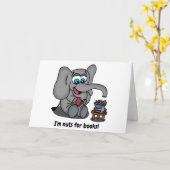 象読象:私は本に夢中だ カード (黄色い花)