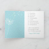 象賛美とトンボの贈り物 カード (内部)