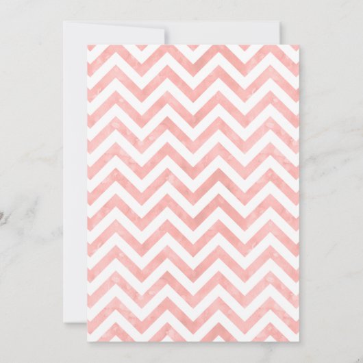 象赤面ピンクスイーツ小さな女の子ベビーシャワー 招待状 (裏面)