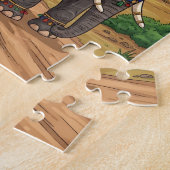 象運の騎兵 ジグソーパズル (側面)