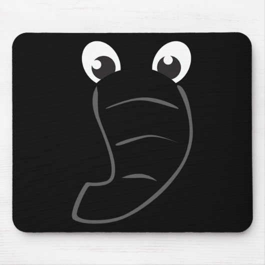 象顔かわいい子供ハロウィーン仮装動物G マウスパッド (正面)