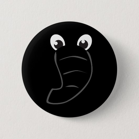 象顔かわいい子供ハロウィーン仮装動物G 缶バッジ (正面)