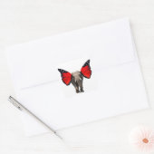 象飛んでいる封筒用シール スクエアシール (封筒)