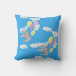 象飛んでいる象 クッション
