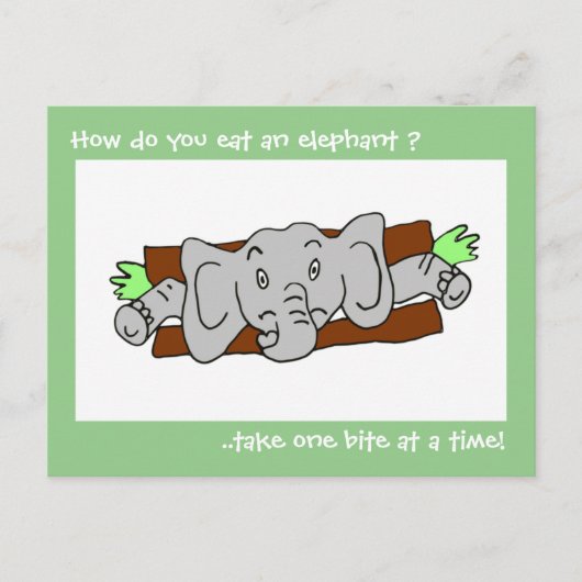 象食べのサンドイッチ ポストカード (正面)