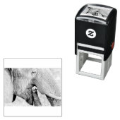 象食べ物を与えの セルフインキングスタンプ (インサイチュ)