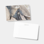 象食べ物を与えの バッジ (正面＆裏面)