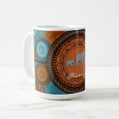 象飾のコーヒーマグ コーヒーマグカップ (正面左)