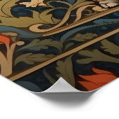 象飾象ウィリアムモリスインスパイアフローラ ポスター (角)