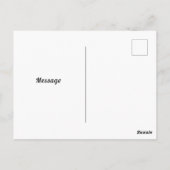 象魅力的と開花水の色絵画の ポストカード (裏面)