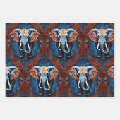 象鮮やかフローラ ラッピングペーパーシート (正面3)