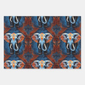 象鮮やかフローラ ラッピングペーパーシート (正面2)