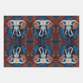 象鮮やかフローラ ラッピングペーパーシート (正面)