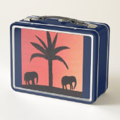 象2頭の弁当箱 メタルランチボックス (裏面)