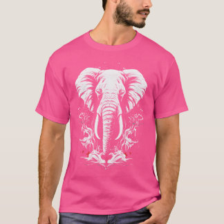 象 アフリカ 動物 モチーフ 野生動物 アニマル ガール Tシャツ